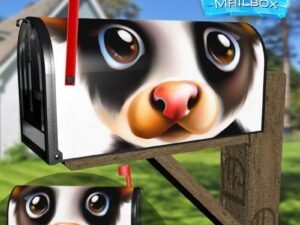 Adorable Calf Face Decorative Rural Farm Mailbox Cover