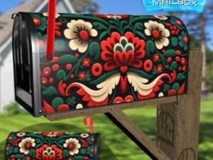 Polish Folklore Design #5 Decorative Rural Farm Mailbox Cover