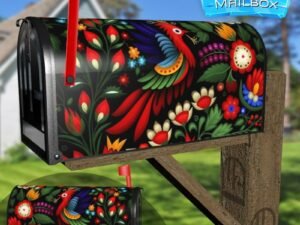 Polish Folklore Design #6 Decorative Rural Farm Mailbox Cover