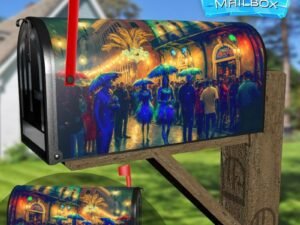 Mardi Gras Carnival #4 Decorative Rural Farm Mailbox Cover