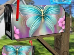 Beautiful Abstract Butterfly #1 Decorative Rural Farm Mailbox Cover