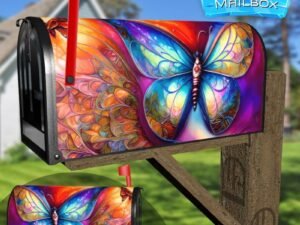 Beautiful Abstract Butterfly #4 Decorative Rural Farm Mailbox Cover