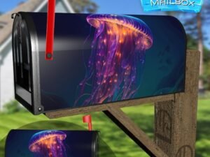 Glowing Jellyfish  Decorative Rural Farm Mailbox Cover