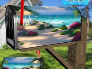 Summer Beach Gazebo Decorative Rural Farm Mailbox Cover