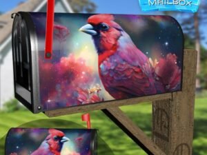 Beautiful Midnight Cardinal #1 Decorative Rural Farm Mailbox Cover
