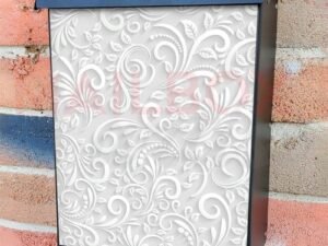 Folklore Flower Batik Design Colonial Mailbox Cover