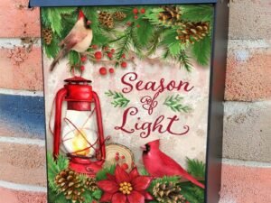 Season of Light Colonial Mailbox Cover