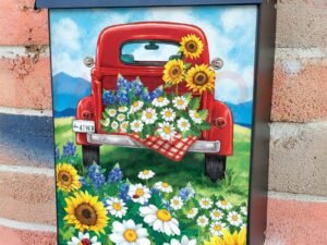 Pioneer Woman Summer Truck Colonial Mailbox Cover
