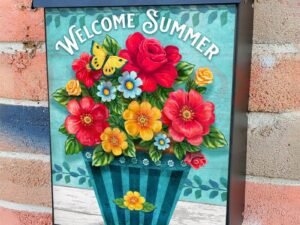 Pioneer Woman Flower Pot Colonial Mailbox Cover