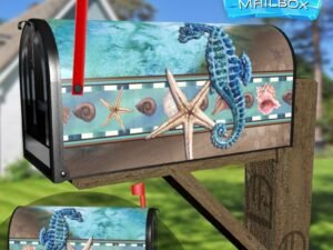 Summer By the Sea Decorative Rural Farm Mailbox Cover