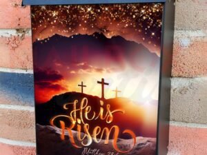 He is Risen Colonial Mailbox Cover