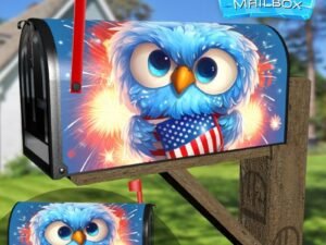 Cute American Patriot Eagle Baby Decorative Rural Farm Mailbox Cover
