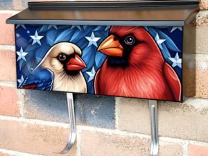 American Patriot Birds Townhouse Mailbox Cover