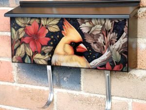 Beautiful Female Cardinal Townhouse Mailbox Cover