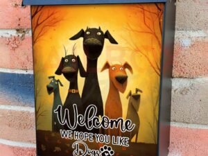 We Hope You Like Dogs Colonial Mailbox Cover