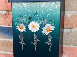 Daisies and Butterflies Colonial Mailbox Cover