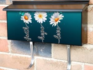 Daisies and Butterflies Townhouse Mailbox Cover