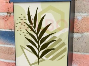 Minimalist Zen Mid Century Art  #4 Colonial Mailbox Cover