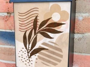 Minimalist Zen Mid Century Art  #6 Colonial Mailbox Cover