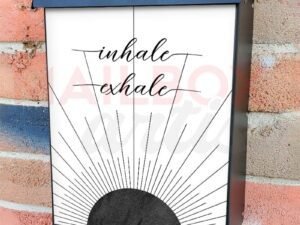 Minimalist Zen Mid Century Art  #37 Colonial Mailbox Cover