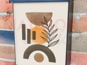 Minimalist Zen Mid Century Art  #41 Colonial Mailbox Cover