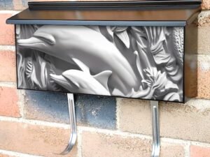 Cute Dolphins 3D Effect Townhouse Mailbox Cover