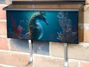 Beautiful Seahorse Townhouse Mailbox Cover