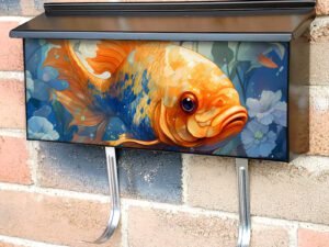 Beautiful Goldfish Townhouse Mailbox Cover
