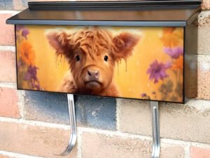 Little Calf in a Bucket #2 Townhouse Mailbox Cover