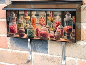 Vintage Candy Store Townhouse Mailbox Cover