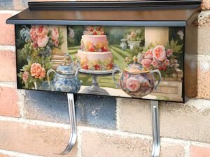 High Tea in the Garden #2 Townhouse Mailbox Cover