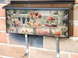 High Tea in the Garden #3 Townhouse Mailbox Cover