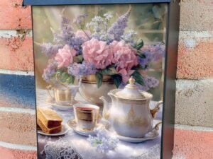 Victorian Sunday Afternoon Tea Colonial Mailbox Cover