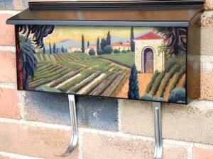Tuscan Mosaic Landscapes #4 Townhouse Mailbox Cover