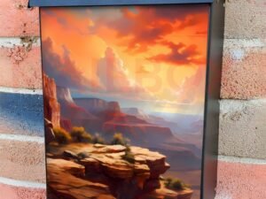 Sunset in the Grand Canyon Colonial Mailbox Cover