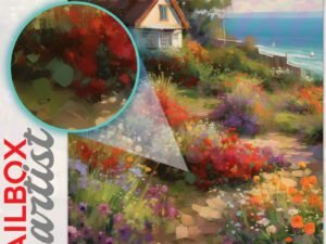 Cute Seaside Cottage Colonial Mailbox Cover