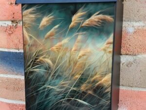 Wheat in the Wind Colonial Mailbox Cover
