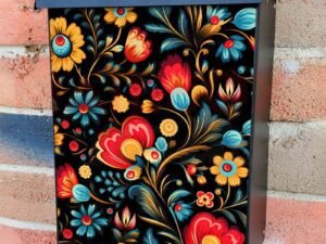 Eastern European Flowers Colonial Mailbox Cover