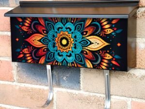 Beautiful Mandala Design Townhouse Mailbox Cover