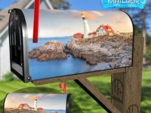 Portland Head Light Decorative Rural Farm Mailbox Cover