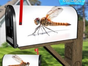 A Dragonfly Close Up Decorative Rural Farm Mailbox Cover