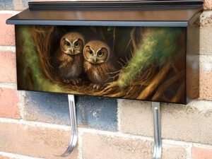 Owls Nest Townhouse Mailbox Cover