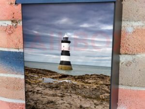 Lighthouse Near Puffin Island Colonial Mailbox Cover