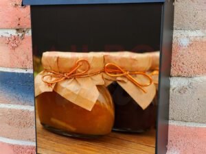 Home Made Jam Jars With Marmalade and some Fruits Colonial Mailbox Cover