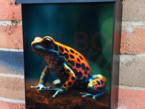 Exotic Poisonous Animal Frog From Tropical Amazon Rain Forest Colonial Mailbox Cover