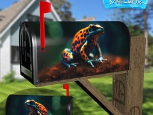 Exotic Poisonous Animal Frog From Tropical Amazon Rain Forest Decorative Rural Farm Mailbox Cover