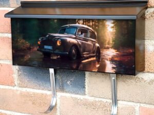 Old Timer Vintage Classic Car Townhouse Mailbox Cover