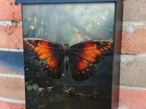 Lunar Moth Butterfly Colonial Mailbox Cover