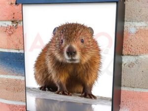 Cute Little Baby Beaver Colonial Mailbox Cover