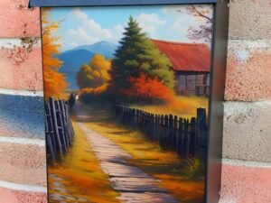 The Road to Home Colonial Mailbox Cover